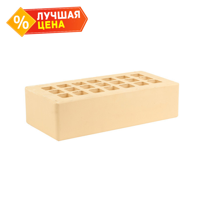 Кирпич облицовочный ЖКЗ 0.7НФ Солома, М200, 250х85х65 мм