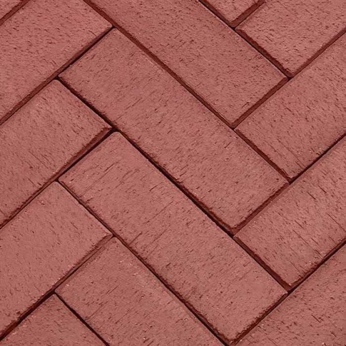 Клинкерная брусчатка ЛСР Эдинбург темно-красный лонг, 250x80x50 мм